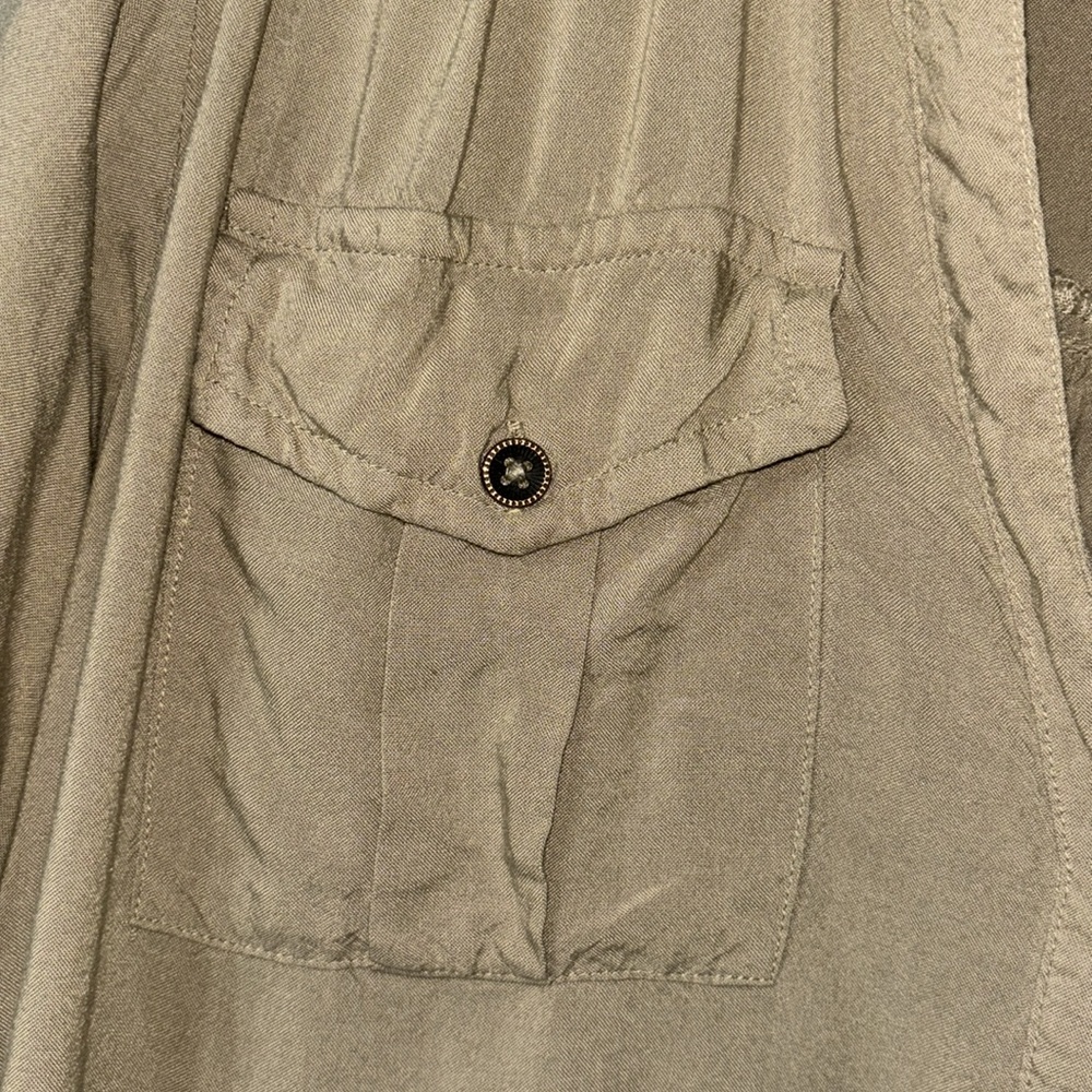 Sundance Beige Long Sleeve Boho Top Button Up Bohemian Casual Size XS - Picture 5 of 5